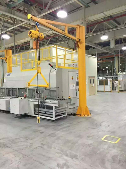 豪鋼起重機為新綸科技定制獨臂吊 開啟合作新局面