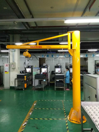 豪鋼起重機與上海正泰再次合作 提供懸臂吊兩臺