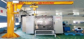 信越科技訂購豪鋼立柱懸臂式起重機(jī)