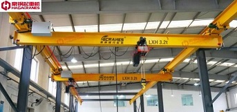 西派克泵業采用豪鋼lx型電動單梁懸掛起重機