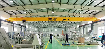 上海宇田機電與豪鋼合作兩臺歐式橋式起重機