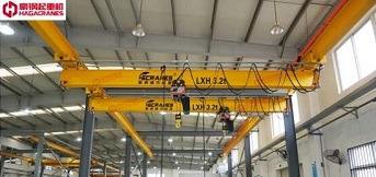 lx電動單梁懸掛起重機運行扭擺解決方法