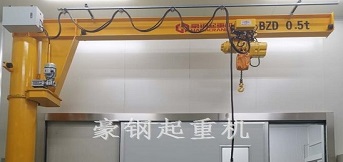 斯大精密（大連）有限公司向豪鋼定制三座BZD0.5t旋臂起重機