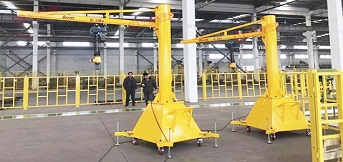 車間移動式旋臂起重機底架的結構及受力特點